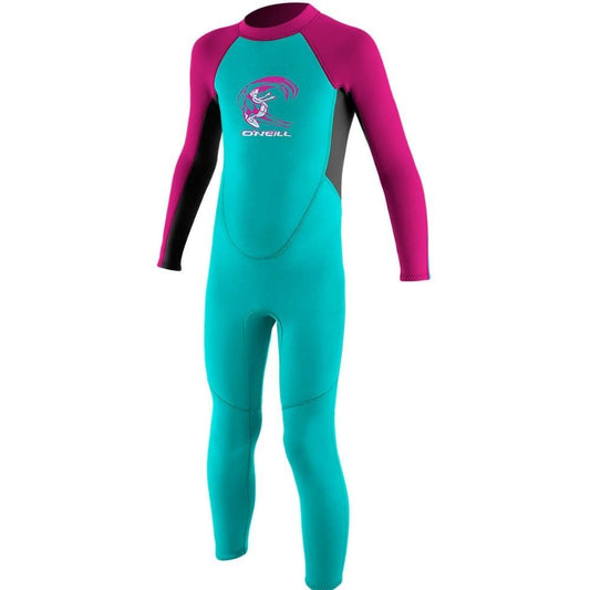 O'Neill Reactor Full BZ 2/2mm Kids Wetsuit - Light Aqua/Graphite/Berry