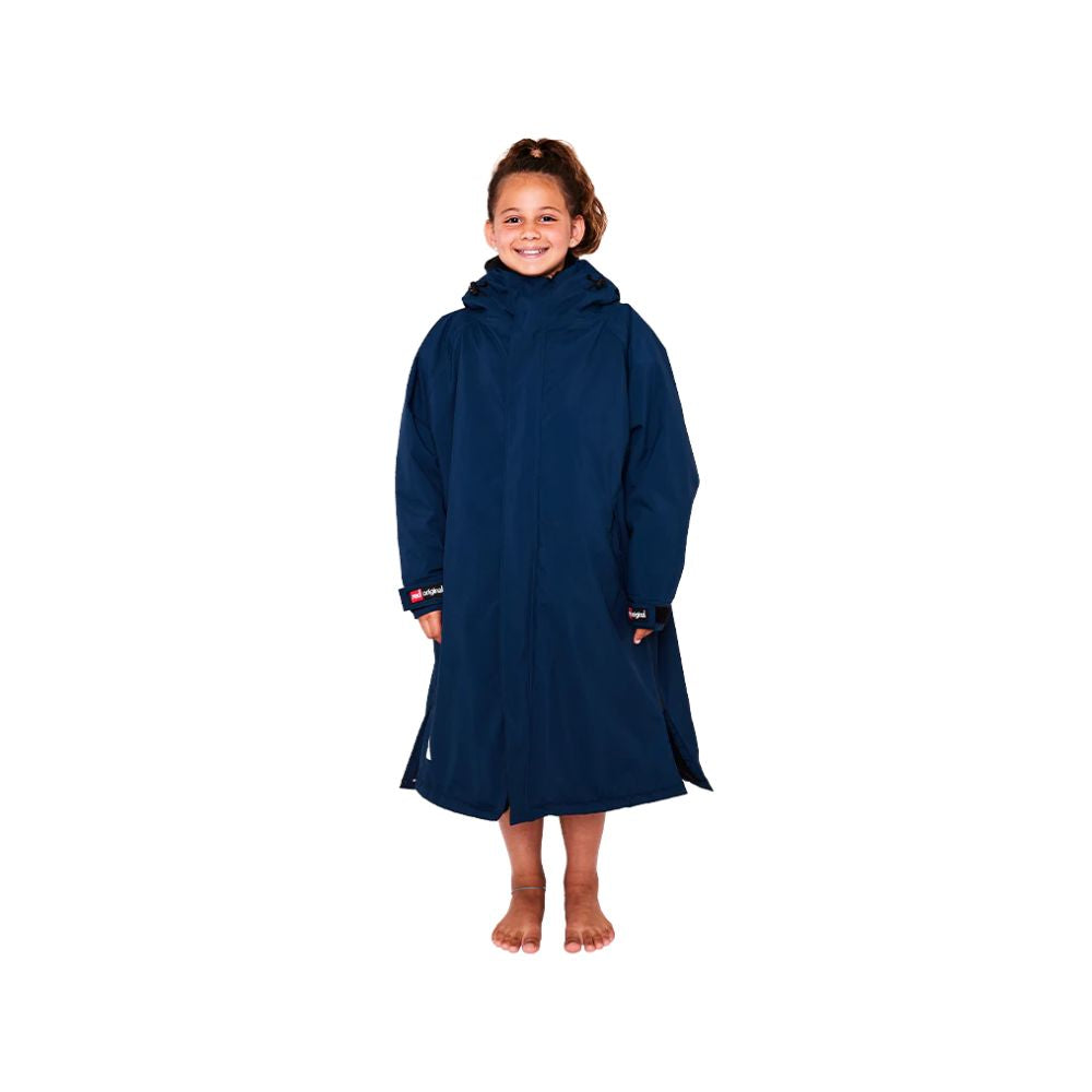 red  equipment kids dry pro robe navy