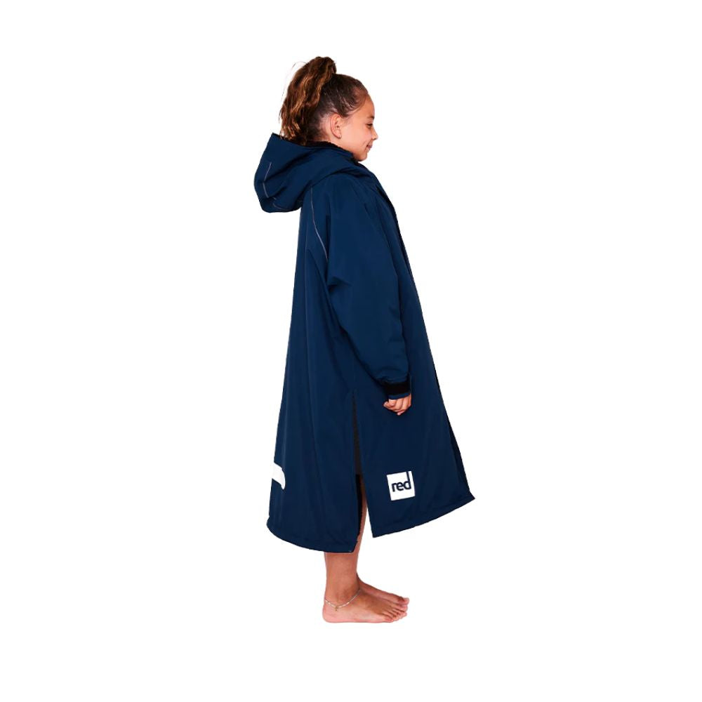 red  equipment kids dry pro robe navy